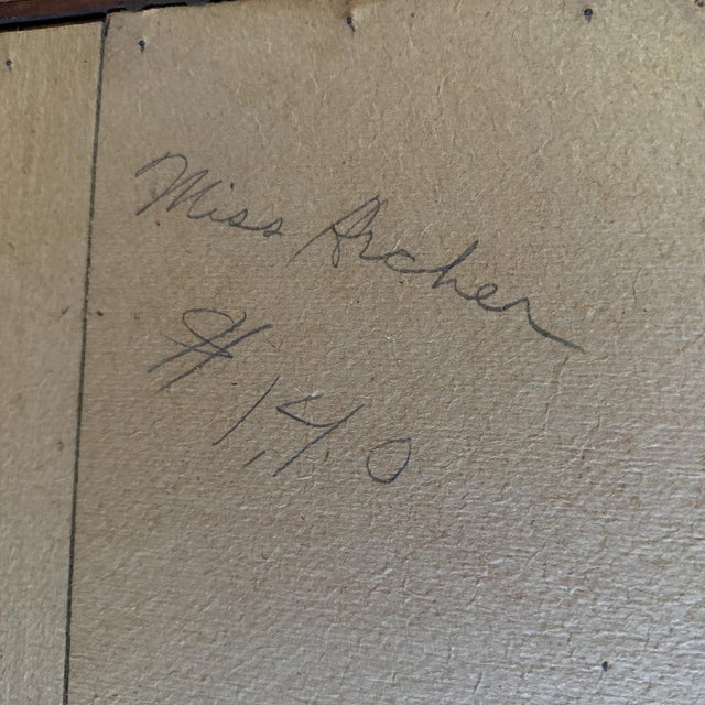 Antique Edwardian 1916 Pabst Brewing Yard Long Advertising Flapper Girl Print For Sale - Image 6 of 6