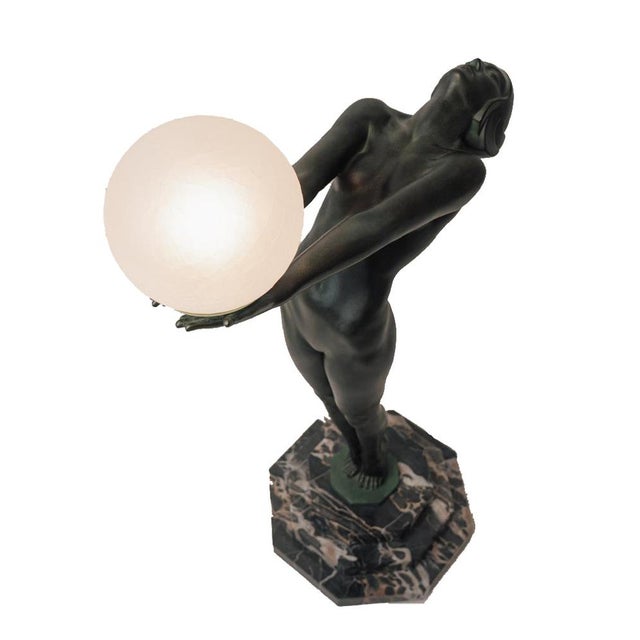 Metal Large Bronze Figure from Max Le Verrier, 1940 For Sale - Image 7 of 13