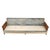 1960s Mid Century Modern Caned Walnut Velvet Long Sofa for Reupholstery 101" For Sale - Image 9 of 16
