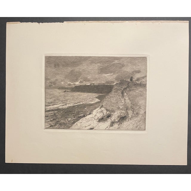 William Langston Lathrop (1859–1938) "Sou' Sou' East" etching on paper, signed and dated in the plate. Label on the back....