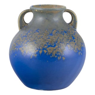 Large Ceramic Vase with Two Handles from Villeroy & Boch, Luxembourg, 1930s For Sale