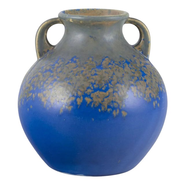 Large Ceramic Vase with Two Handles from Villeroy & Boch, Luxembourg, 1930s For Sale