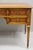 Vintage French Louis XVI Style Burl Walnut Tooled Leather Top Writing Desk For Sale - Image 4 of 18