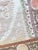 Tan Suzani Tribal Textile - Decorative Vintage Embroidery, 4'2'' X 4'11'' For Sale - Image 8 of 9