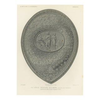 Ferdinand Séré, German Shield, Sixteenth Century, Soltykoff Collection, 1851, Chromolithograph For Sale