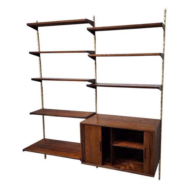 Rosewood Modular Shelf System by Kai Kristiansen for FM Møbler, Denmark, 1960s For Sale
