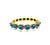 Bochic “Capri” Vintage Natural Diamond & Turquoise Bracelet Set In 18K & Silver Natural Turquoise Natural White Diamonds -...