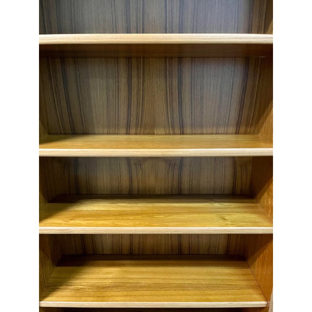 Vintage Mid Century Modern Danish Bookcase With Adjustable Shelves. Circa 1970s For Sale In Miami - Image 6 of 13