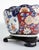 Mid-20th Century Gilt Japanese Imari Decorative Bowl, Wooden Stand For Sale In Miami - Image 6 of 8