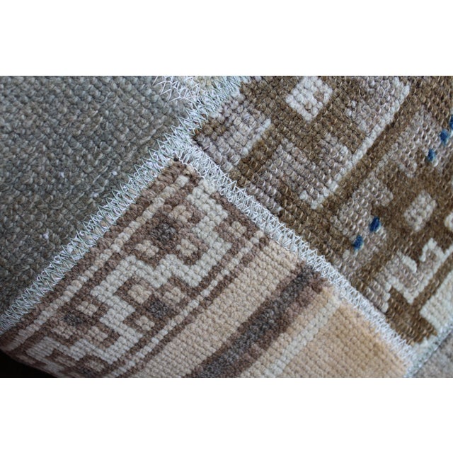 1960s Vintage Rug Decorative Pillow Cover - 19.5"x19.5" For Sale - Image 5 of 12