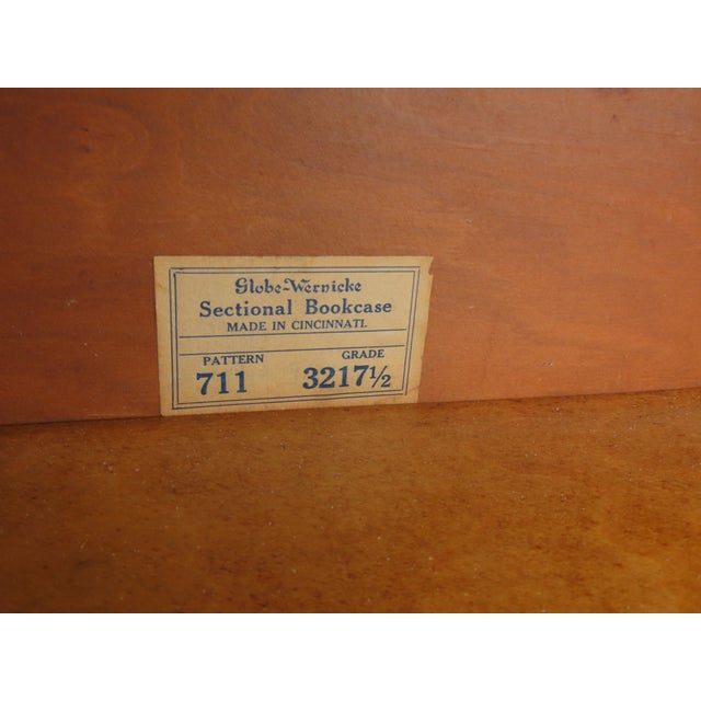 Globe Wernicke Sectional Stackable Bookcase Display Lawyer File Cabinet 6570c For Sale - Image 9 of 18