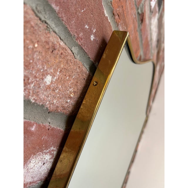Italian Modernist Ramati Shield Mirror by Vetreria Bonardi For Sale - Image 14 of 15