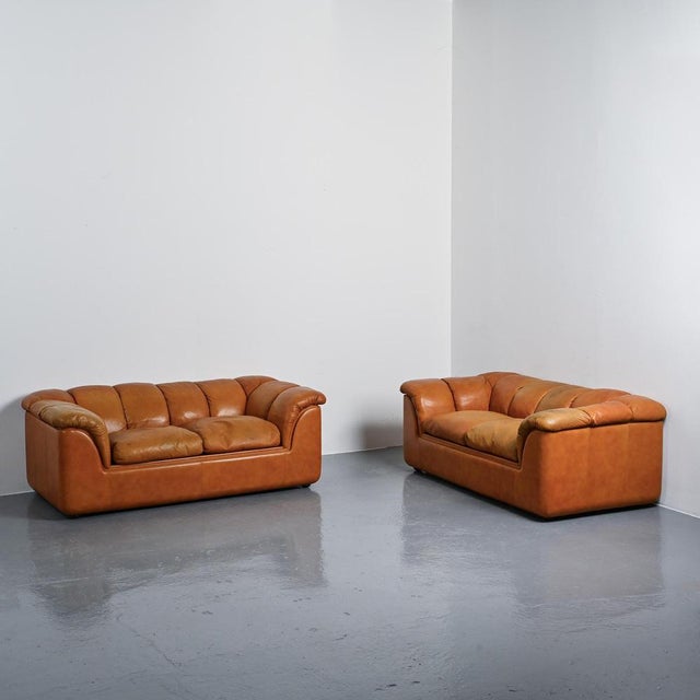 1970s Cocker Leather Sofa by Franco Bresciani for Poltrona Frau, 1970s For Sale - Image 5 of 16