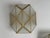 Gold and Satin Glass Geometic Wall Sconces by Wilhelm Vest Wahl, 1970s, Set of 3 For Sale - Image 9 of 16