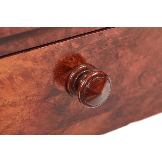 Large Antique Victorian Burr Walnut Magazine Rack For Sale - Image 5 of 9