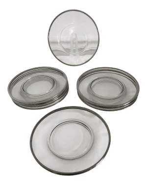 Fostoria Wedding Ring Party Plates - Set 12