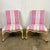 Pink Late 20th Century Pair Giltwood Kent Form Accent Chairs Newly Upholstered in Clarke & Clarke Designer Fabric For Sale - Image 8 of 15