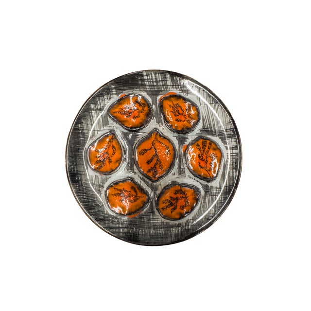 Mid 20th Century French m.b.f.a. Pornic Oyster Service - 9 Plates For Sale In Portland, OR - Image 6 of 18
