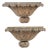 Pair of Italian Carved Giltwood Wall Brackets with Faux-Marble Tops, circa 1870 For Sale
