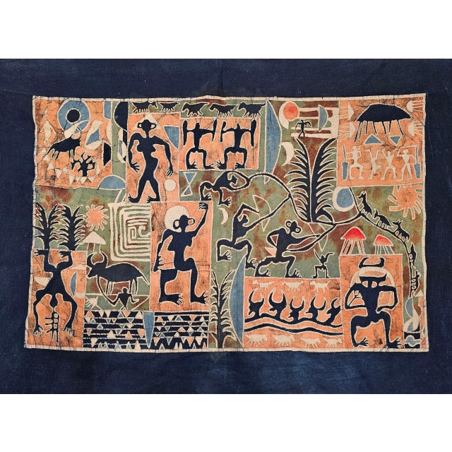 Asian 18th Century Batik Fabric Painting For Sale - Image 3 of 11