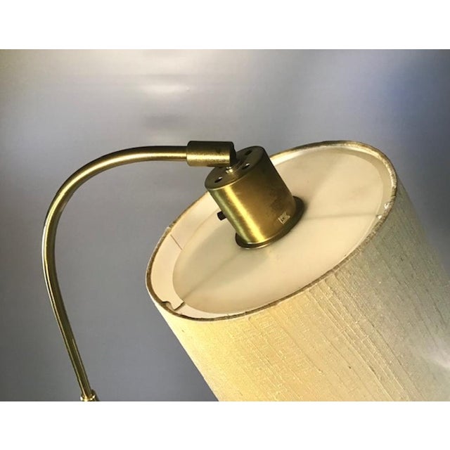 Scandinavian Modern Model 5737 Floor Lamp in Brass and Leather by Einar Bäckström, 1950s For Sale - Image 10 of 18