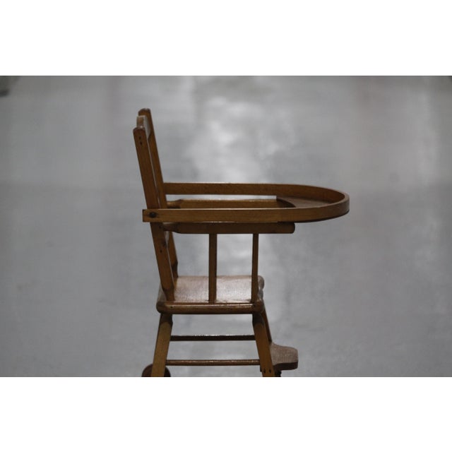Wooden Doll High Chair, 1970s For Sale - Image 14 of 18