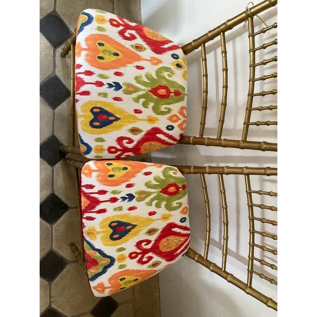 Antique Golden Wooden Chairs, 1890s, Set of 2 For Sale - Image 6 of 9