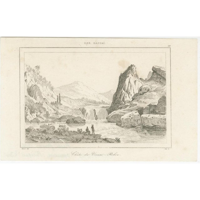 Renzi, Hawaiian Volcanoes and Valleys Voyage, 1836, Paper Engraving, Set of 3 For Sale - Image 6 of 9