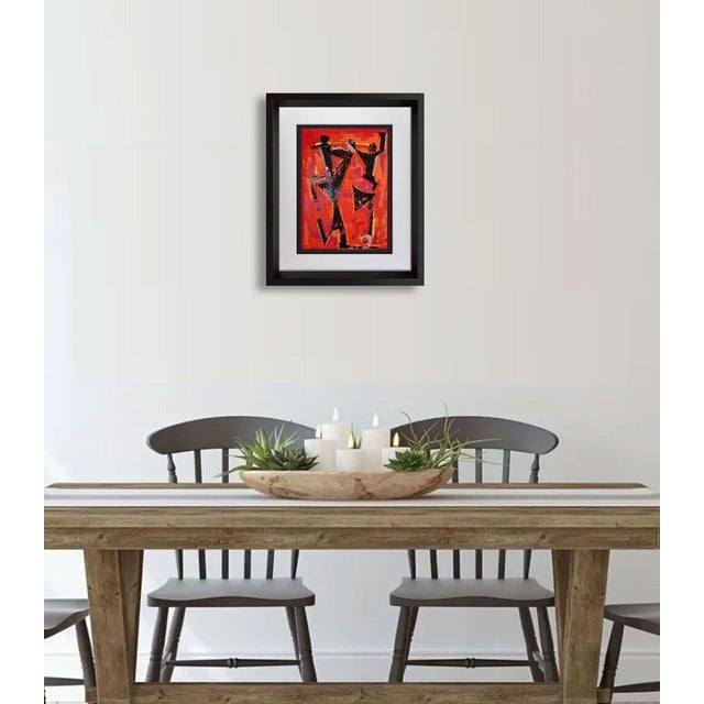 Marino Marini Limited Edition Lithograph. Size : 40.4 x 50.8 cm. Titled: Colored Figures 1953. Sur les presses de Dietz...