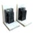 Art Deco Black/White Geometric Marble Bookends For Sale