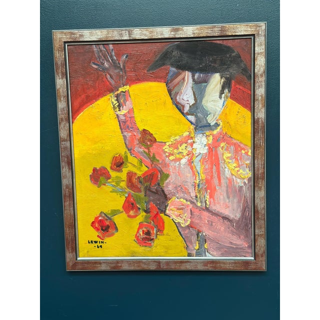 Gösta Lewin, Matador, 1969, Oil Painting on Canvas, Framed For Sale - Image 14 of 18