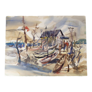 Watercolor Painting of a Seascape by Artist Virginia Brooks