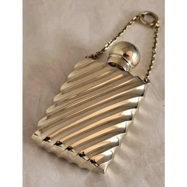Sterling Silver Gilt Scent Bottle by Sampson Mordan, London ,1889 For Sale - Image 3 of 11