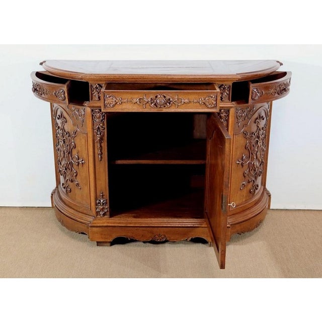 Late 19th Century Louis Philippe Style Oak Buffet For Sale - Image 4 of 18