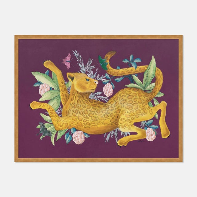 Contemporary Spot On by Allison Cosmos in Gold Frame, Small Art Print For Sale - Image 3 of 3