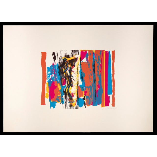 Nicola Simbari, The Shower, Original Screen Print, 1976 For Sale