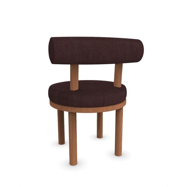 Moca Chair in Famiglia 64 Fabric and Smoked Oak by Studio Rig for Collector For Sale - Image 4 of 6