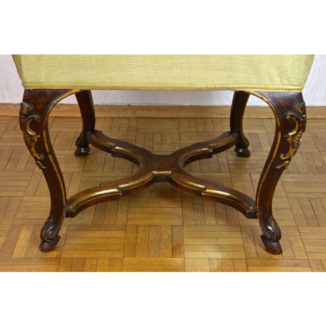 18th Century Baroque Dining Chairs with Gilt Accents, Italy, 1790, Set of 6 For Sale - Image 6 of 16
