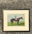 Baby Blue Vintage Regency Original Painting on Board of Horses and Jockey For Sale - Image 8 of 8