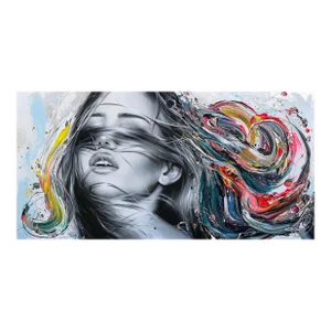 Imagine We Make It Happen - Impasto Thick Paint Colorful Figurative Original Artwork by Cynthia Coulombe-Bégin