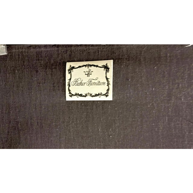 Classical Style Leather Armchairs by Baker - Set of 2 For Sale - Image 9 of 9