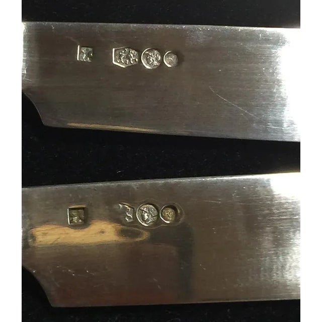 Silver Rib Model Fruit Knives, Netherlands, 1920s, Set of 12 For Sale - Image 3 of 5