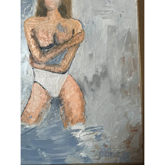 “Ocean Muse,” Abstract Figurative Original Oil Painting by Mai-Lis Bahr For Sale In Charlotte - Image 6 of 8
