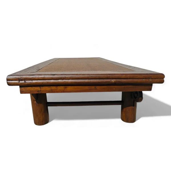 Late 18th Century 81" Inch Long Antique Chinese Brown Coffee Table For Sale - Image 10 of 11