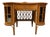 Art Nouveau Ladies Writing Desk in Oak and Rattan with Vitrine Cabinets, 1910 For Sale