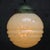 Mid-Century Modern French Clichy Yellow Glass Pendant Lamp For Sale - Image 3 of 6