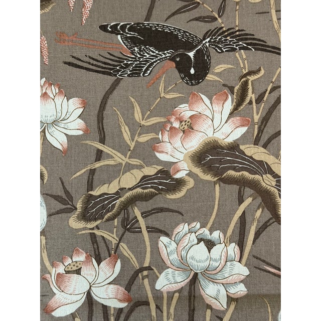 Schumacher 172934 Lotus Garden Mocha Fabric 8 Yards Brand Schumacher Fabric Book / Collection Schumacher Classics Pattern...