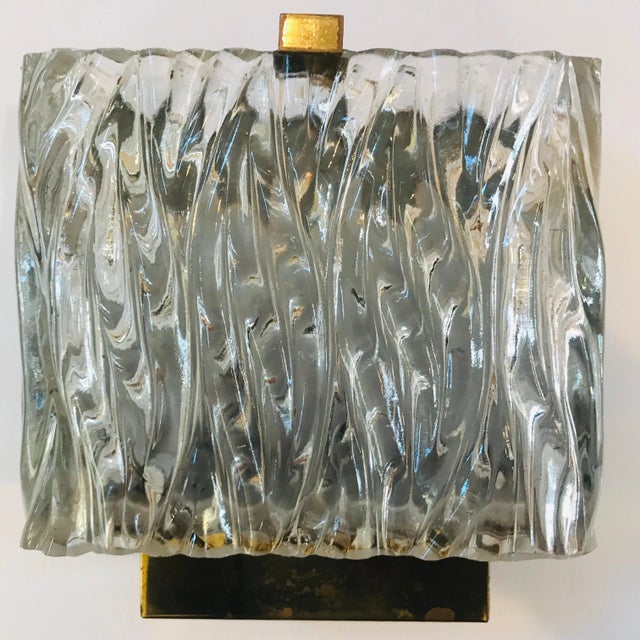 Maison Arlus French 1960s Glass Wall Light For Sale - Image 10 of 12