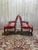 Set of Louis XVI Style Cabriolet Chairs in Red Silk For Sale - Image 6 of 8