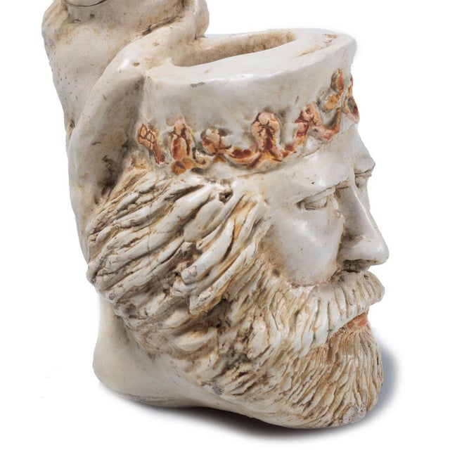 Garibaldi's Pipe is an original decorative object in earthenware with the cooker as Garibaldi head and cane shaped as a...